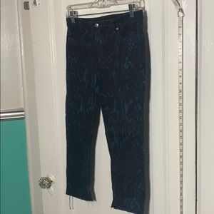 Calvin Klein blue & black printed jeans 26/2